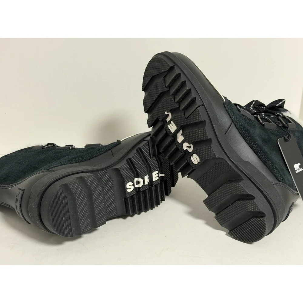 Sorel Women's Tivoli IV waterproof boots, Black Suede, Size US 8